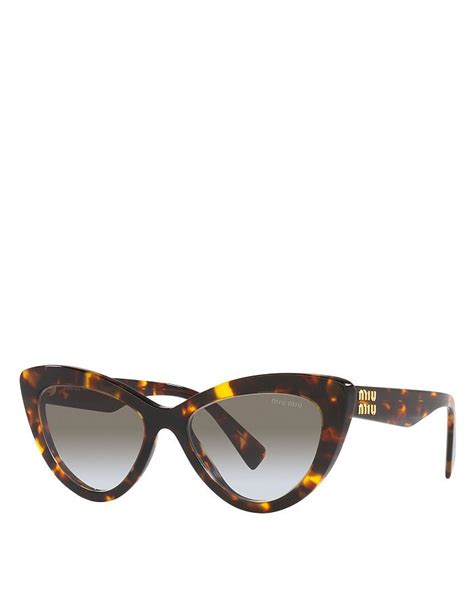 miu miu sun glasses cat eye|Miu Miu 54mm Gradient Cat Eye Sunglasses .